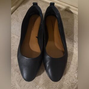 Lucky Brand Black Leather Flats, size 8 1/2
